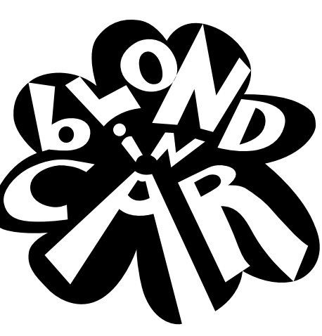 Clear Blond in Car Logo Zipper Bag