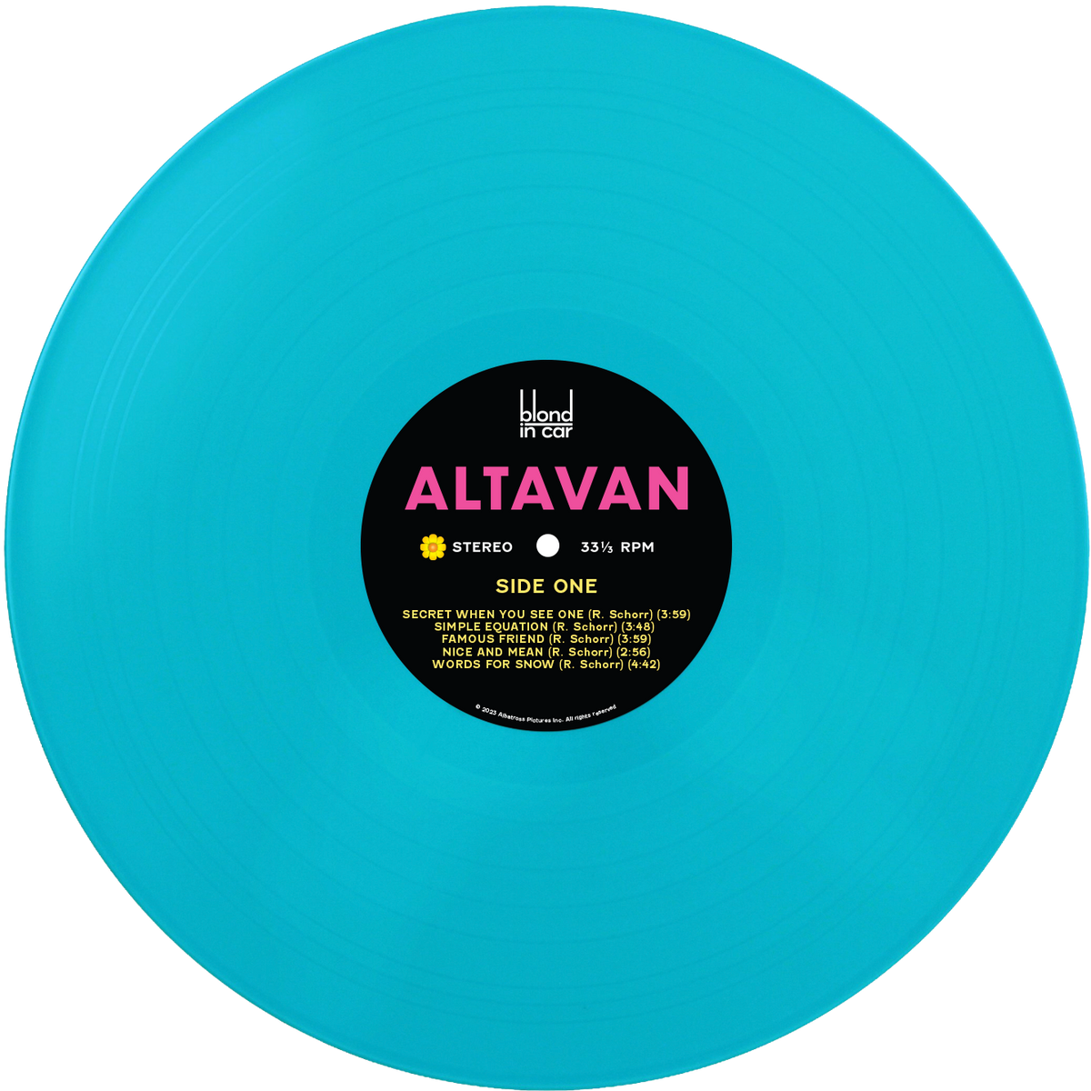 ALTAVAN Limited Edition Turquoise Vinyl