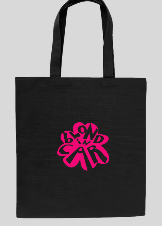 Black New Logo Blond in Car Tote Bag