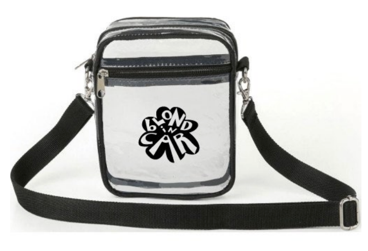 Clear Blond in Car Logo Zipper Bag