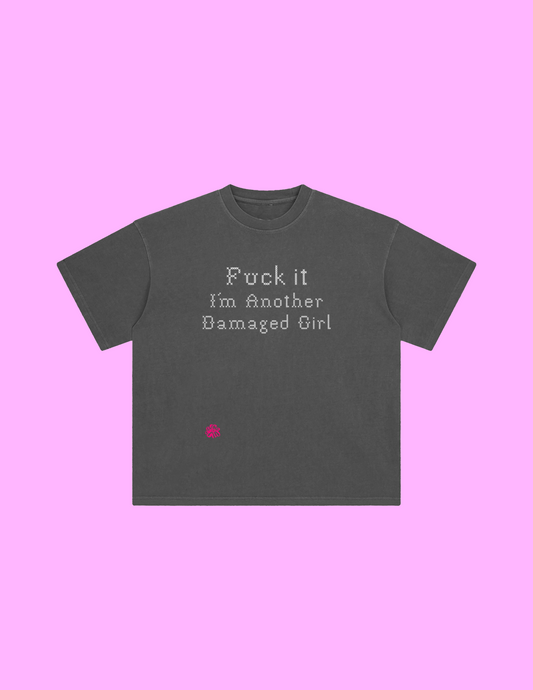 Short Sleeve Fuckit Shirt - Gray